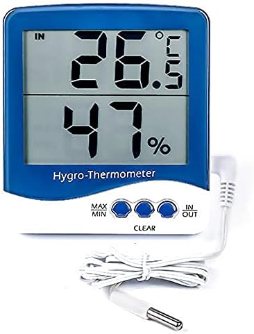 Medidor de temperatura y humedad digital. Máxima/mínima